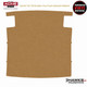 1974-1981 Camaro Firebird Trans Am Camel Tan Foam-Backed Perforated Vinyl ABS Hardtop Headliner Board with Upper Seat Belt Retractor Cutouts, Acme AFH21-FBH11