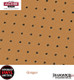  1974-1981 Camaro Firebird Trans Am Buckskin Foam-Backed Perforated Vinyl ABS Hardtop Headliner Board with Upper Seat Belt Retractor Cutouts, Acme AFH21-FBH3 