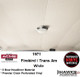 1971 Firebird / Trans Am White Premier Perforated Vinyl 5-Bow Headliner with Sun Visor Material, Acme 71-1513-PRP1181
