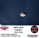 Fits 1970-1973 Chevrolet Camaro two-door hardtop models
Factory-style five-bow suspended headliner design
Dark blue Premier Perforated Vinyl
Acme color and material code PRP1183
Includes matching material for recovering the existing sun visors
Pre-sewn replacement headliner
Designed to follow the original Camaro roof contours
Reuses the vehicle’s original metal headliner bows