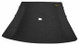  Late 1973 Camaro / Firebird Black Foam-Backed Perforated Vinyl ABS Hardtop Headliner Board WITHOUT Upper Seat Belt Retractor can be used on any 73-1981 in which you are running non retractor shoulder harness style seat belts.