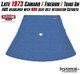     Useful for replacing sagging, damaged, brittle, stained, warped, cracked, or missing original headliners
    Designed to improve factory-style interior roof appearance
    Not for 1974-1981 models with upper rear seat belt retractor cutouts
    Trim moldings, dome light, sun visors, visor brackets, screws, clips, adhesive, and related hardware are not included unless specifically shown or stated