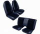 Front buckets have zipper on the back and attach using plastic according to source product data
Includes upholstery
Includes 8 buttons
Includes installation instructions
Includes hog rings
Includes hog ring pliers
Replacement upholstery, not slip-on seat covers