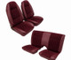 Zipper back style on upper seat backs.