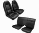 Interchange fitment for Camaro, Firebird, and Trans Am models with matching 1978-1981 F-body front bucket and solid rear back rest seat layouts
Black leather seating areas
Matching black vinyl sides and back
Designed for front bucket seats
Designed for rear seat with solid rear back rest
Leather seating-area version of the U380-style solid rear back rest upholstery application
Includes upholstery
Includes 8 buttons, instructions, hog rings, and hog ring pliers when supplied according to standard U380-family source data