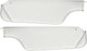 1970 Chevrolet Camaro / Pontiac Firebird White Perforated Premier Grain Vinyl Sun Visors Without Mirrors, Pair, Acme  SV102-PRP1181