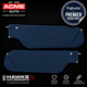 The set includes:

One driver-side sun visor
One passenger-side sun visor
Dark Blue perforated Premier Grain vinyl coverings
Factory-style stitched edges
Medium-density fiberboard inner structures
Heavy-duty zinc-plated steel visor pins
Original-style two-pin configuration
Correct tension-screw arrangement