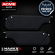 The set includes:

One driver-side sun visor
One passenger-side sun visor
Black perforated Premier Grain vinyl coverings
Factory-style stitched edges
Medium-density fiberboard inner structures
Heavy-duty zinc-plated steel visor pins
Original-style two-pin configuration
Correct tension-screw arrangement