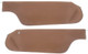 1970 Chevrolet Camaro / Pontiac Firebird Dark Saddle Perforated Premier Grain Vinyl Sun Visors Without Mirrors, Pair, Acme SV102-PRP1185