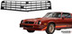 KEY FEATURES
Reproduction upper front grille
Correct for Z28 and Rally Sport models
Factory-style black finish