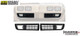 1979-1981 Pontiac Firebird and Trans Am front nose grille assembly pair, OER part number 14418.