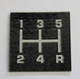 Camaro 82-92 5 speed Shifter Plate Icon, Black with Silver