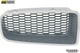 1972 Pontiac Firebird right-hand passenger-side front nose grille with dark silver finish and chrome outer surround, OER part number 485264.