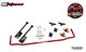 1970-1981 Camaro Firebird and Trans Am red three-way adjustable rear sway bar with polyurethane mounts, UMI Performance 2634-R