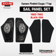1982-1992 Camaro Firebird and Trans Am Black 1559 foam-backed cloth plastic rear sail-panel pair, Acme QP54C-1559