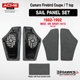 1982-1992 Camaro Firebird and Trans Am Medium Dark Gray 1810 foam-backed cloth plastic rear sail-panel pair, Acme QP54C-1810