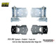 Four-piece OER upper and lower door hinge set for 1970-1981 Camaro Firebird and Trans Am