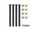 Four hardened shoulder pivot pins included in the OER K402 hinge repair kit