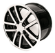 1993-2002 Camaro SS 17x9 35th Anniversary 10-Spoke Wheel, Black/Silver, INDIVIDUAL, Hawks Restoration Parts HT179SS35-I