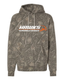 Front view of realtree Camo District MelloFleece hoodie hawks motorsports
