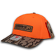 Hawks Motorsports Hunter Orange & Camo Leather Patch Snapback | Richardson 880 (HAWKSCAMOHAT)
Side view
