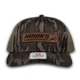  (NEW LOGO) Hawks Bottomland Camo Leather Patch Snapback | Richardson 112PFP (HAWKSBTMLNDHAT) Front view
