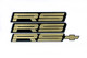 91-92 Camaro RS Gold Emblem Set, New Aftermarket