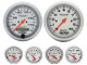 1990-92 Camaro Complete Brushed Aluminum 6 Gauge Panel with Auto Meter Ultra Lite Gauges