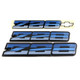 82-87 Camaro Z28 Tri Color Blue Emblem, Set, OE Replacement