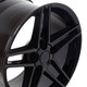 C6 Z06 Black 17x9.5 Wheels, Set of 4, Replica 