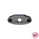LS Oil Pan/Oil Cooler Block Off Plate with 1/4" NPT Port, Billet Aluminum, Hawks Motorsports