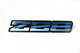85-87 Camaro Z28 Tri-Color Blue Rocker Panel Emblem, One Only