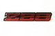 85-87 Camaro Z28 Tri-Color Dark Red Rocker Panel Emblem, One Only