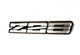 91-92 Camaro Z28 Silver Rocker Panel Emblem, One Only