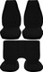 87-92 Camaro Black Encore Cloth Standard Base Model Interior Kit (for style with high bucket front seat)