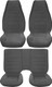 87-92 Camaro Light Charcoal Encore Cloth Standard Base Model Interior Kit (for style with high bucket front seat)