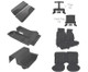 88-92 Camaro Deluxe Light Charcoal Encore Cloth Interior Kit  (style with front seat separate headrest)