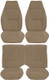 82-86 Camaro Standard Sandstone Encore Cloth Interior Kit