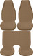 87-92 Camaro Sandstone Encore Cloth Standard Base Model Interior Kit (for style with high bucket front seat)