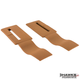 1988-1992 Camaro/Firebird Seat Belt Headliner Trim, Reproduction, Pair, Beechwood