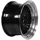 1987-1992 Firebird GTA 17x9 Wheel Set, Set of 4, Black, Wheels Only, Hawks Restoration Parts