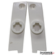 1985-1992 Chevrolet Camaro Rear License Plate Lamp Lens | Reproduction Pair | HT920015/16