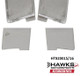 Proper GM and DOT marks on front and rear as shown in the pictures. view of rear license plate lamp lenses for 1985-1992 Camaro
Replaces GM  part numbers 16503266 16503265 