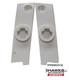  Reverse or interface view of rear license plate lamp lenses for 1985-1992 Camaro