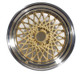 GTA Mesh Wheel Set of 4 17 x 9 Gold Reproduction FREE SHIPPING!