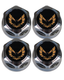 1982-1992 Trans Am Firebird 16" Wheel Center Cap, Chrome Cap with Gold Bird 78-81 style, Set of 4, Reproduction