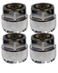 1982-1992 Trans Am Firebird 16" Wheel Center Cap, Chrome Cap with Gold Bird 78-81 style, Set of 4, Reproduction