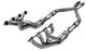 2004-06 GTO LS1/LS2 1 7/8" x 3" Headers, 3" X-Pipe & Connection Pipe, No Cats, American Racing 