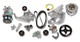 LS Complete Accessory Drive Kit  Includes R4 A/C Compressor, Alternator, Power Steering Pump, Belt & Pulleys, Holley 