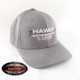 Hawks Motorsports Athletic Shape Hard Buckram FlexFit Hat - Gray